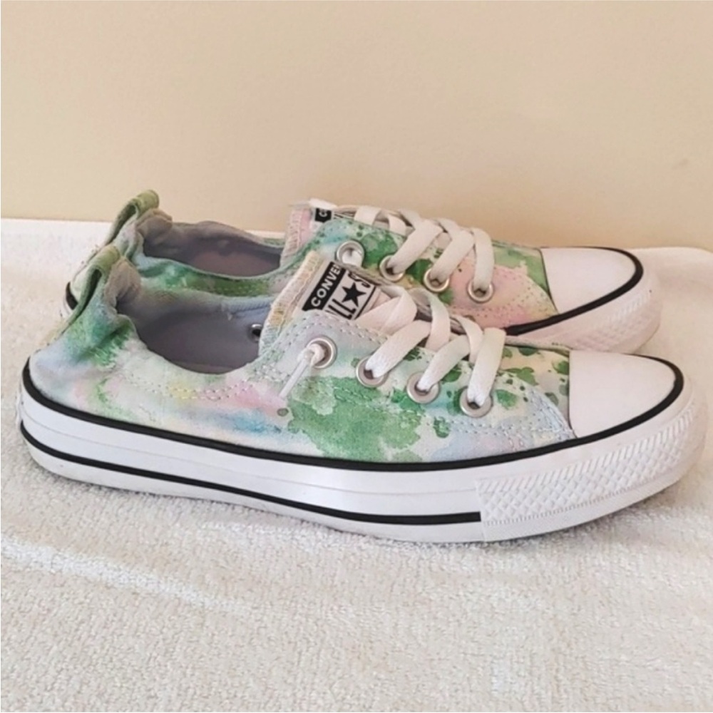 Converse All Stars Floral Sneaker Size 7.5 - Picture 2 of 6